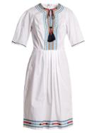 Matchesfashion.com Talitha - Anita Embroidered Cotton Dress - Womens - White