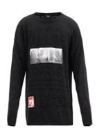 Matchesfashion.com Raf Simons - Kollaps Oversized Cotton Sweater - Mens - Black