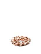 Matchesfashion.com Shay - Diamond & 18kt Rose-gold Chain-link Ring - Womens - Rose Gold