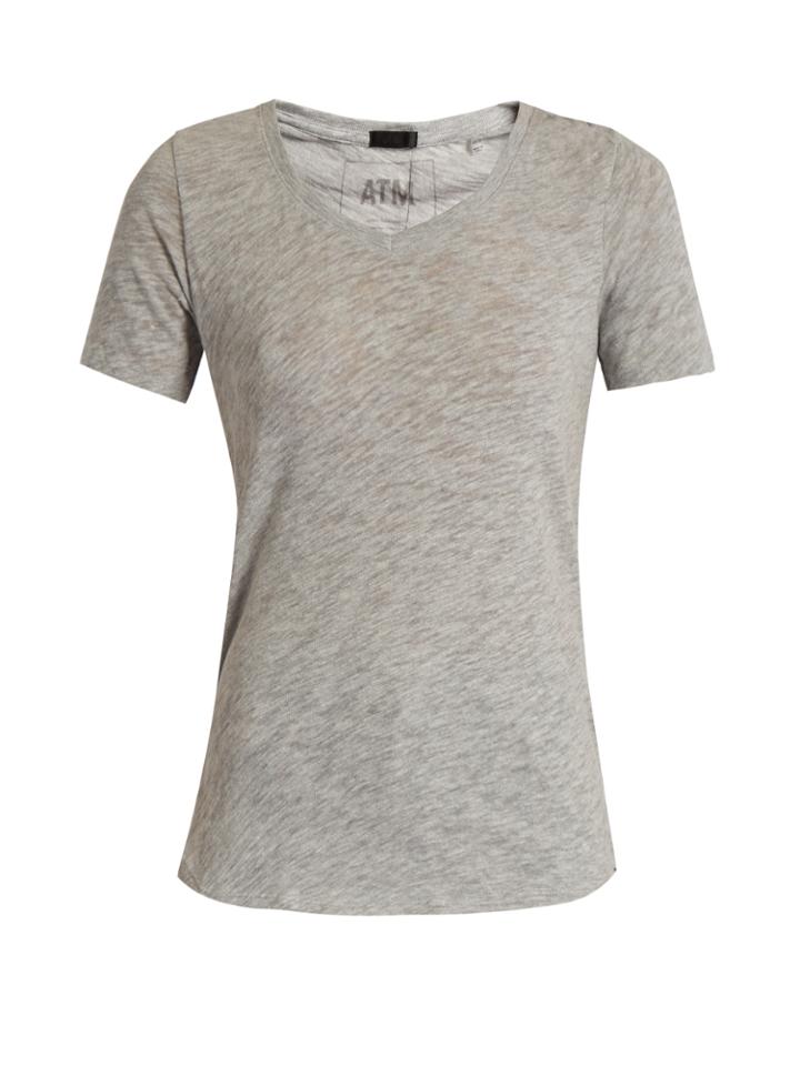Atm V-neck Cotton-blend T-shirt