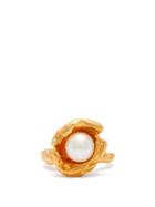 Matchesfashion.com Alighieri - Pearl & 24kt Gold-plated Ring - Womens - Gold