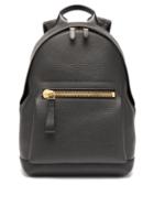 Mens Bags Tom Ford - Buckley Grained-leather Backpack - Mens - Black