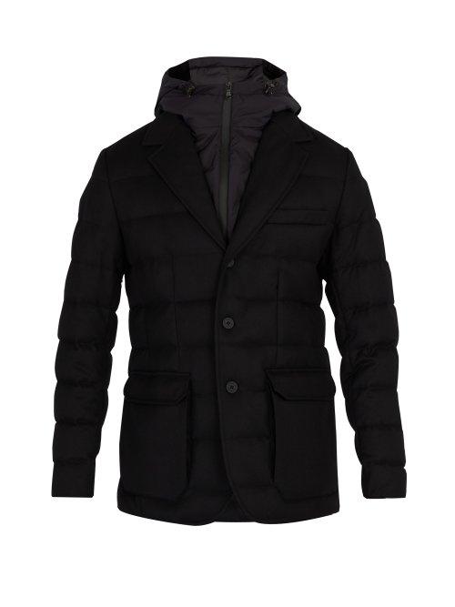Matchesfashion.com Moncler - Vernoux Quilted Down Blazer - Mens - Black
