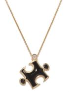 Retrouvai - Puzzle Diamond, Onyx & 14kt Gold Necklace - Womens - Black Gold