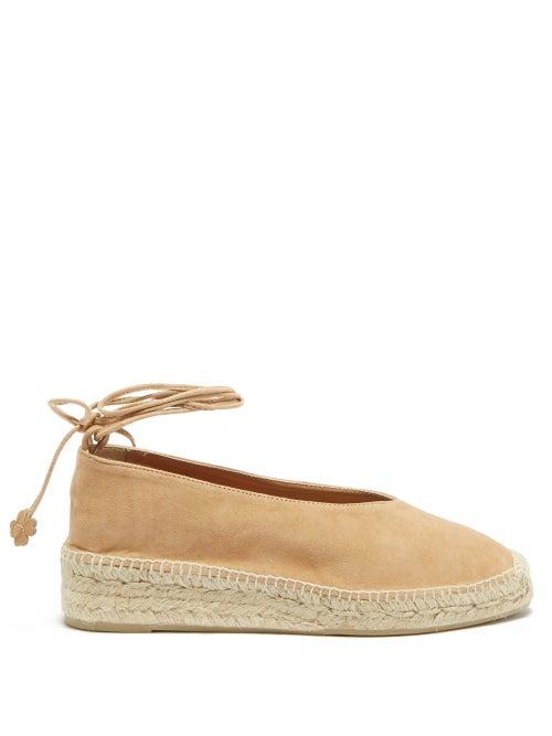 Matchesfashion.com Castaer - Gea Suede & Jute Espadrilles - Womens - Tan