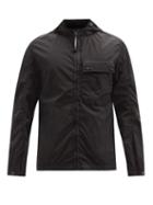 Matchesfashion.com C.p. Company - Goggle-hood Garment-dyed Chrome-r Overshirt - Mens - Black