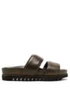 Matchesfashion.com Guidi - Ridged-sole Leather Sandals - Mens - Dark Green