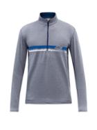 Kjus - Striped Half-zip Mid-layer Jersey Top - Mens - Dark Blue