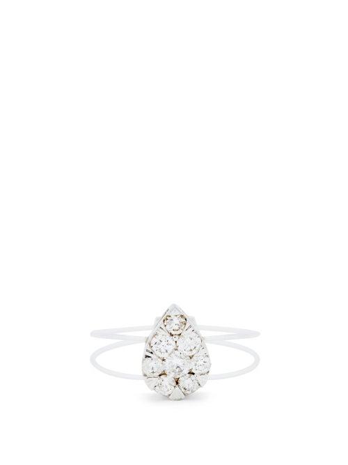 Matchesfashion.com Persee - Floating Diamond & 18kt Gold Ring - Womens - Rose Gold
