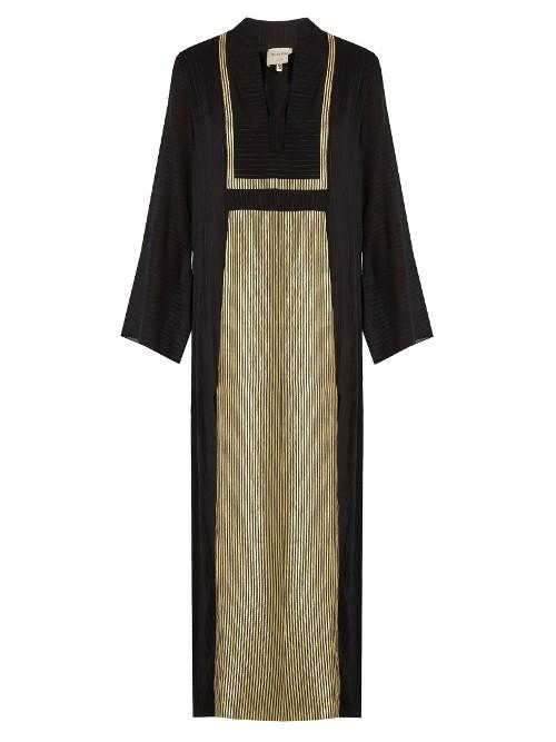 Zeus + Dione Europa Striped Silk-georgette Kaftan
