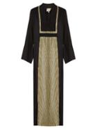 Zeus + Dione Europa Striped Silk-georgette Kaftan