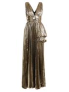 Maria Lucia Hohan Briella Pleated Lam Gown
