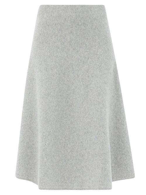 Matchesfashion.com Weekend Max Mara - Cachi Skirt - Womens - Light Grey