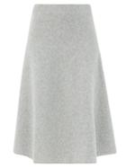 Matchesfashion.com Weekend Max Mara - Cachi Skirt - Womens - Light Grey