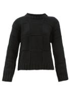 Matchesfashion.com Johnston's Of Elgin - Maya Basket-weave Cashmere Sweater - Womens - Black