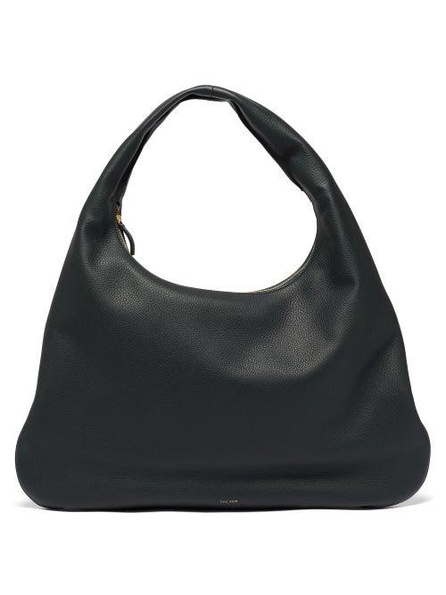 Matchesfashion.com The Row - Grained-leather Shoulder Bag - Womens - Dark Green