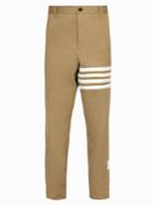 Thom Browne Mid-rise Cotton Chino Trousers
