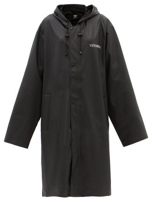 Vetements - Fashion Is My Profession Raincoat - Womens - Black