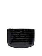 Matchesfashion.com A.p.c. - Sarah Crocodile Effect Leather Pouch - Womens - Black