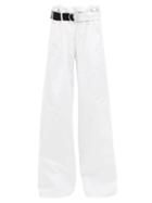 Matchesfashion.com La Fetiche - Keith Belted Paperbag-waist Jeans - Womens - White