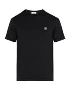 Stone Island Logo-appliqu Cotton T-shirt