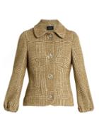 Simone Rocha Flower-button Sparkle Hound's-tooth Jacket