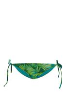Matchesfashion.com Versace - Jungle-print Side-tie Bikini Briefs - Womens - Green Print
