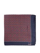 Matchesfashion.com Dunhill - Wing Nut Print Silk Pocket Square - Mens - Red