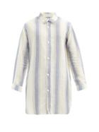 Matchesfashion.com Smr Days - Striped Cotton Tunic - Mens - Blue Multi