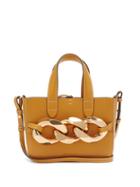 Matchesfashion.com Jw Anderson - Chain-front Mini Leather Tote Bag - Womens - Tan