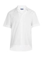 Matchesfashion.com Frescobol Carioca - Cuban Collar Short Sleeved Cotton Shirt - Mens - White