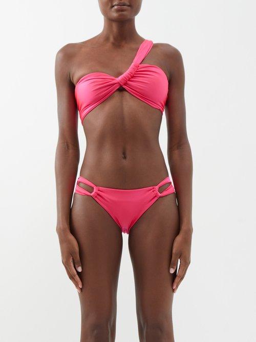 Sara Cristina - Narcissus Stretch Bikini Top - Womens - Pink