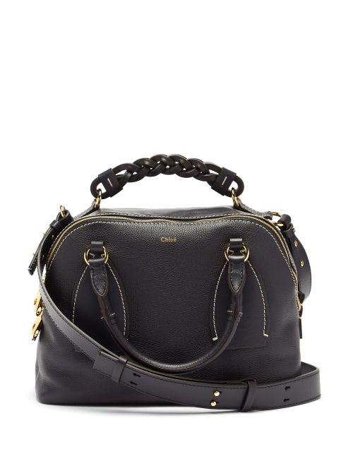 Matchesfashion.com Chlo - Daria Small Leather Shoulder Bag - Womens - Blue