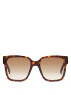 Matchesfashion.com Givenchy - Square Tortoiseshell Acetate Sunglasses - Womens - Tortoiseshell