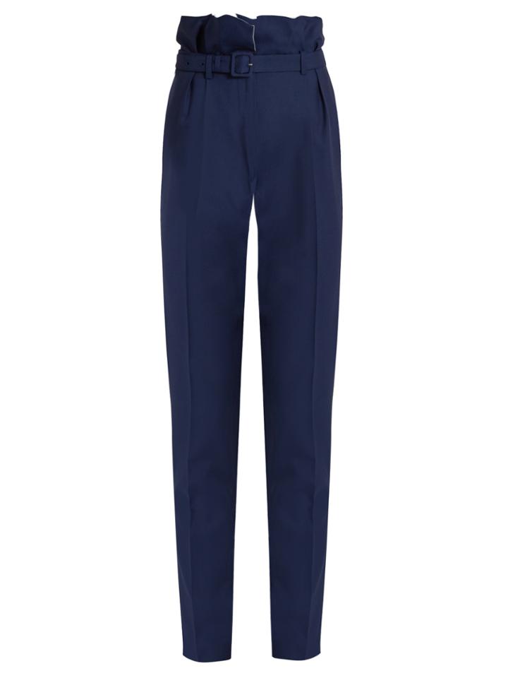 Gabriela Hearst Beatrice High-rise Slim-fit Wool Trousers