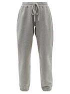 Ladies Rtw More Joy By Christopher Kane - More Joy Patch Cotton-jersey Track Pants - Womens - Light Grey
