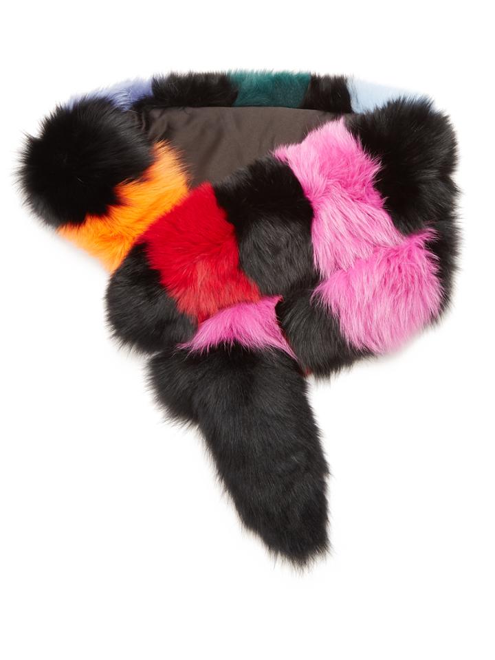 Charlotte Simone Popsicle Fox-fur Scarf
