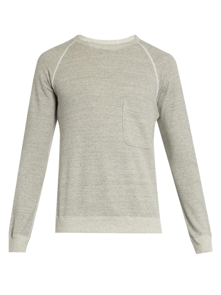 Blue Blue Japan Crew-neck Cotton-blend Sweater