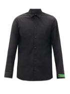 Matchesfashion.com Dsquared2 - Dan Logo-cuff Cotton-poplin Shirt - Mens - Black