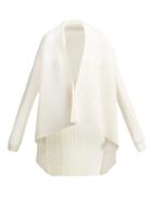 Matchesfashion.com Pleats Please Issey Miyake - Pleated Waterfall Hem Buttoned Jacket - Womens - White