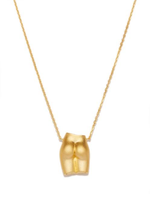 Anissa Kermiche - Le Derrire 24kt Gold-plated Necklace - Womens - Gold