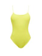 Matchesfashion.com Jade Swim - Trophy Scoop-back Swimsuit - Womens - Light Green