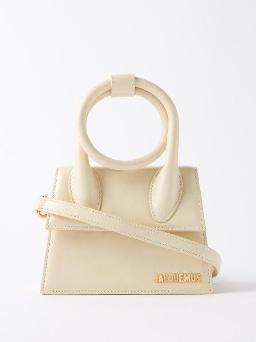 Jacquemus - Chiquito Naud Leather Bag - Womens - Beige