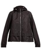 Matchesfashion.com 6 Moncler Noir Kei Ninomiya - Perforated Hooded Technical Jacket - Womens - Black