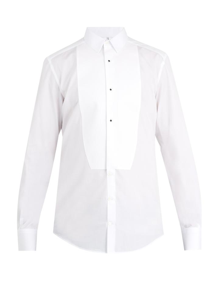 Dolce & Gabbana Single-cuff Cotton-poplin Dinner Shirt