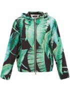 Matchesfashion.com Amiri - Palm And Logo-print Hooded Poplin Jacket - Mens - Black Green