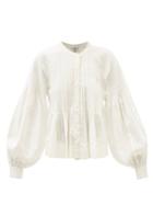 Sea - Stan Pintucked Sandwashed-cotton Blouse - Womens - Ivory