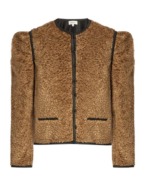 Isa Arfen Embossed-velvet Jacket