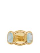 Brigid Blanco Golden Beryl, Aquamarine & Yellow-gold Ring