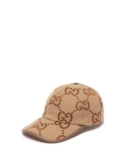 Gucci - Gg-monogram Cotton-blend Baseball Cap - Womens - Beige Multi